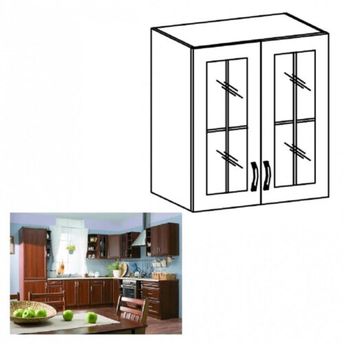 SICILIA B barna mdf felső konyhaszekrény 60cm