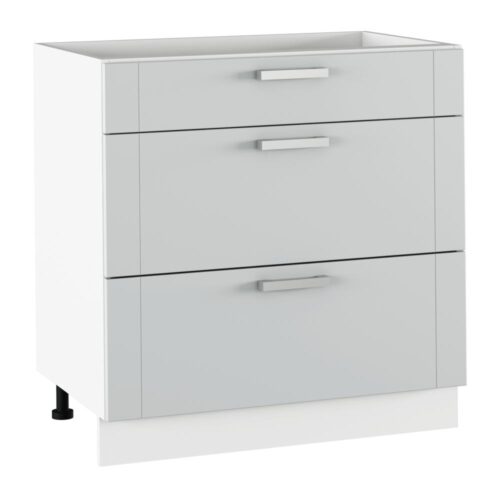 JULIA szürke mdf fiókos alsó konyhaszekrény 80cm JULIA szürke mdf fiókos alsó konyhaszekrény 80cm