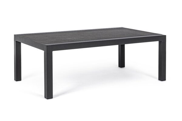 KLEDI fekete dohányzóasztal 120cm