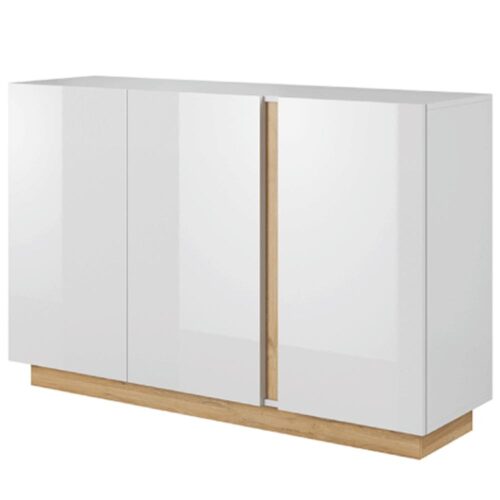 CITY fehér és barna mdf komód CITY fehér és barna mdf komód