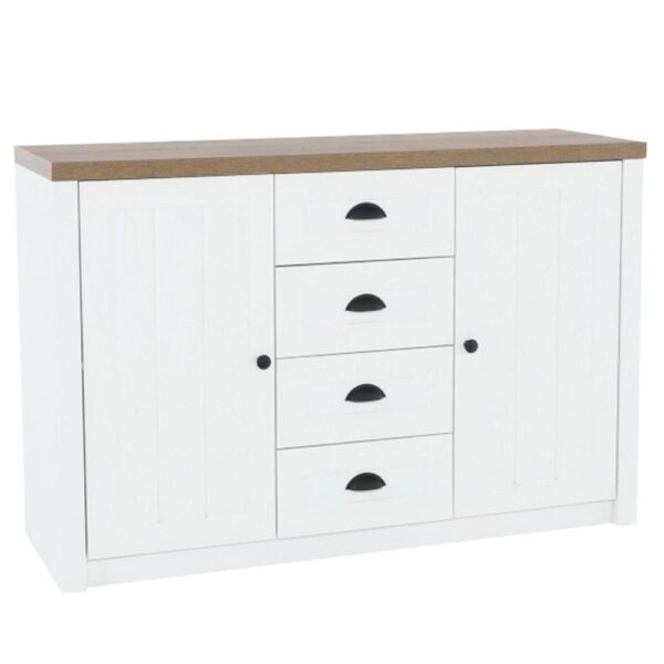 PROVANCE barna és fehér mdf komód PROVANCE barna és fehér mdf komód
