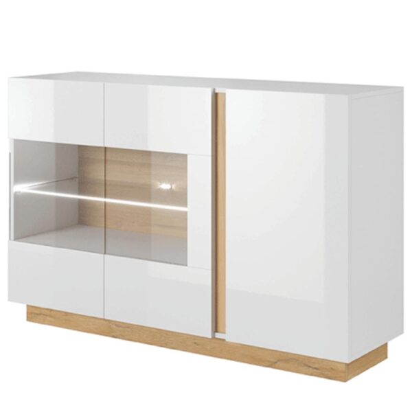 CITY II fehér és barna mdf komód CITY II fehér és barna mdf komód