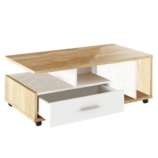 DECHEN fehér mdf dohányzóasztal DECHEN fehér mdf dohányzóasztal