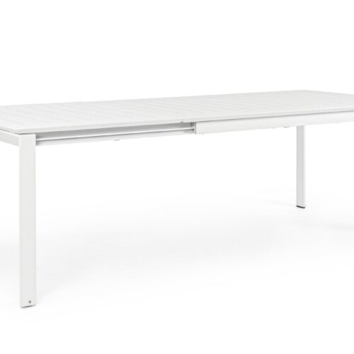 KONNOR fehér bővíthető kerti étkezőasztal 160-240cm
