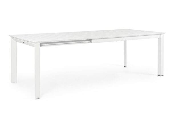 KONNOR fehér bővíthető kerti étkezőasztal 160-240cm