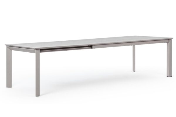 KONNOR szürke kerti bővíthető kerti étkezőasztal 200-300cm