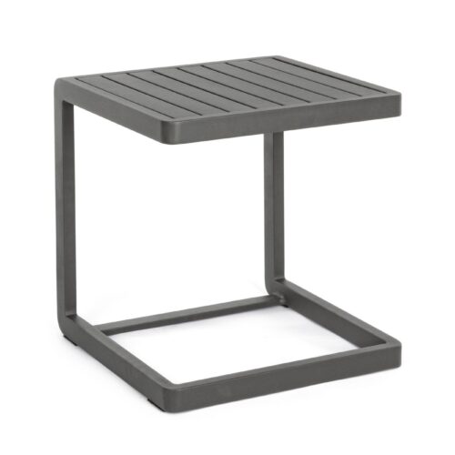 KONNOR szürkésbarna kerti lerakóasztal 40cm