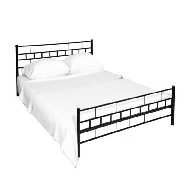 TAJGI fekete fém ágy 90x200cm TAJGI fekete fém ágy 90x200cm