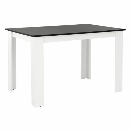 KRAZ fehér és fekete mdf étkezőasztal 120cm KRAZ fehér és fekete mdf étkezőasztal 120cm