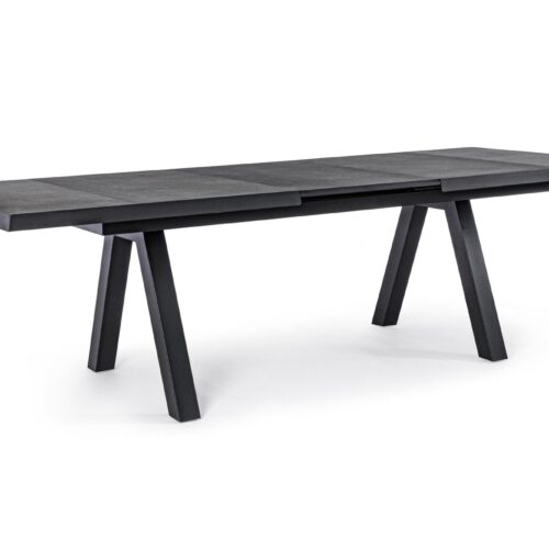 KRION fekete kerti bővíthető étkezőasztal 205-265cm KRION fekete kerti bővíthető étkezőasztal 205-265cm