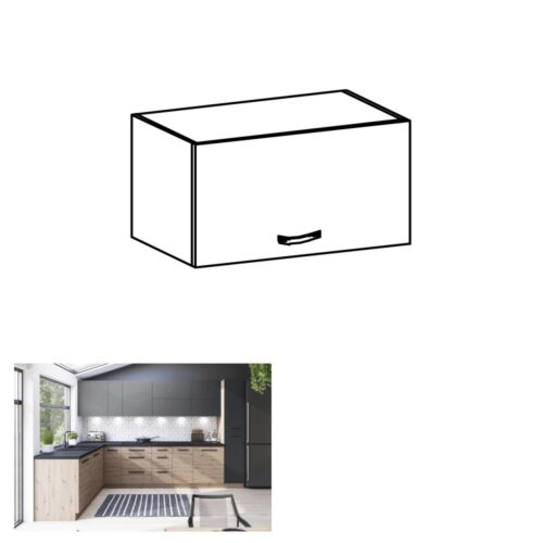 LANGEN B barna mdf felső konyhaszekrény 60cm