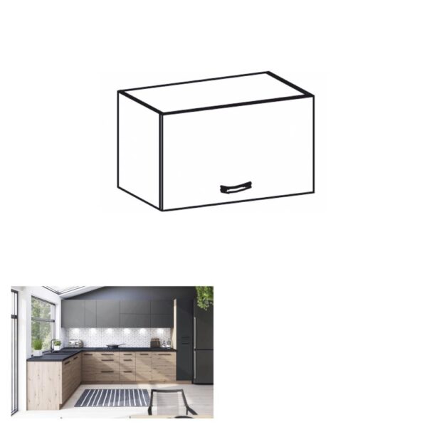 LANGEN barna mdf felső konyhaszekrény 60cm