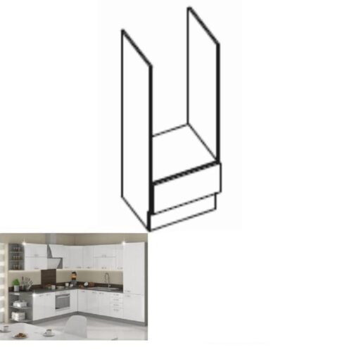 PRADO B fehér mdf alsó konyhaszekrény 60cm PRADO B fehér mdf alsó konyhaszekrény 60cm