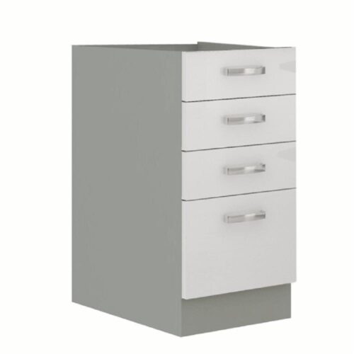 PRADO fehér mdf fiókos alsó konyhaszekrény 40cm PRADO fehér mdf fiókos alsó konyhaszekrény 40cm