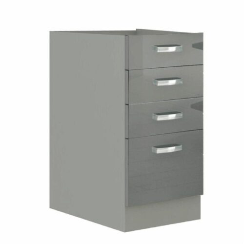 PRADO szürke mdf fiókos alsó konyhaszekrény 40cm PRADO szürke mdf fiókos alsó konyhaszekrény 40cm