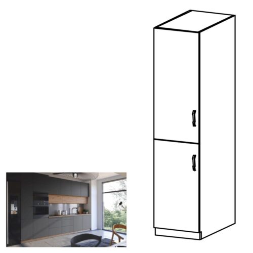 LANGEN szürke mdf magasszekrény balos 40cm