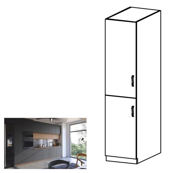 LANGEN szürke mdf magasszekrény balos 40cm
