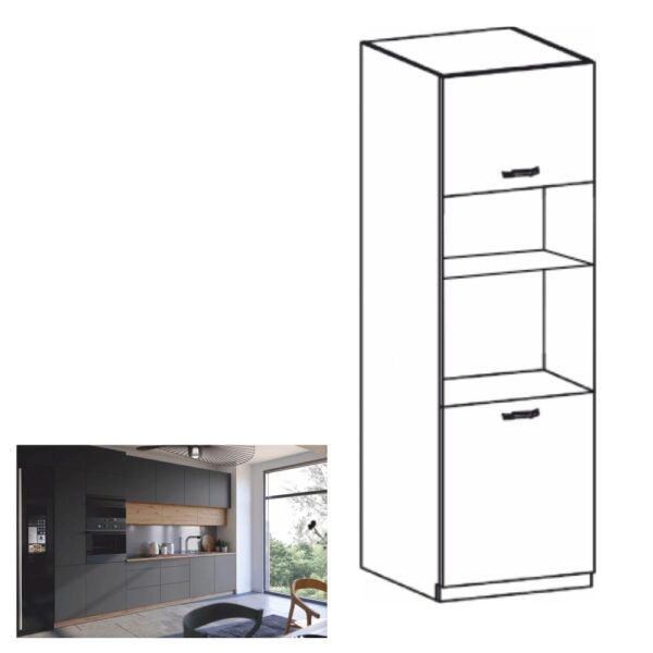 LANGEN A szürke mdf álló konyhaszekrény 60cm