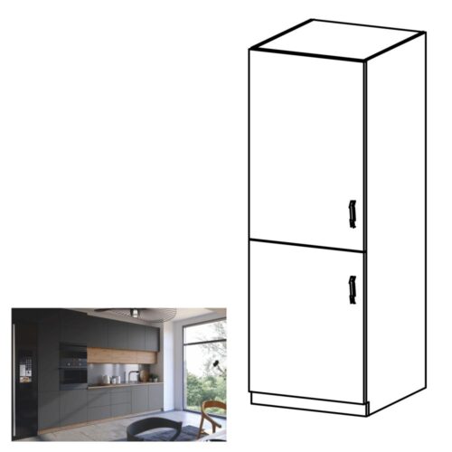 LANGEN szürke mdf magasszekrény balos 60cm LANGEN szürke mdf magasszekrény balos 60cm