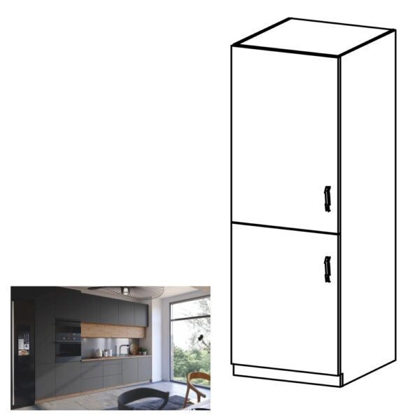 LANGEN szürke mdf magasszekrény balos 60cm