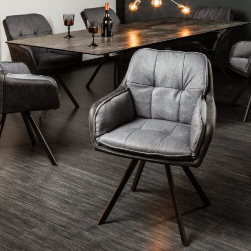 LOUNGER szürke mikroszálas szék LOUNGER szürke mikroszálas szék