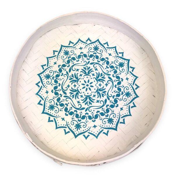 MANDALA festett bambusz tálca 36 cm MANDALA festett bambusz tálca 36 cm