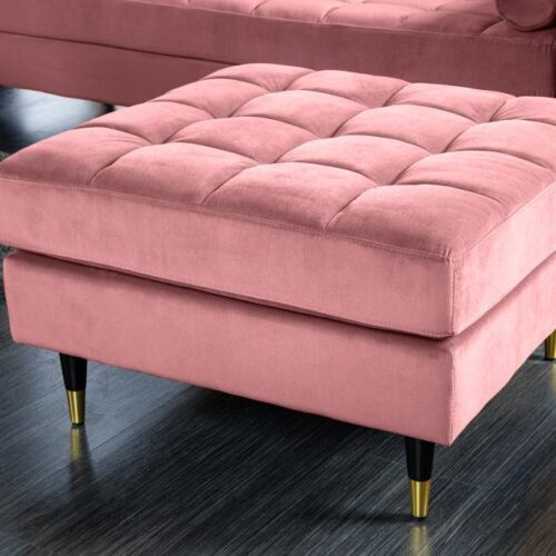 COZY VELVET rózsaszín lábtartó 80cm COZY VELVET rózsaszín lábtartó 80cm