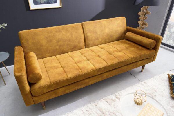 COUTURE kanapéágy mustársárga 195cm COUTURE kanapéágy mustársárga 195cm