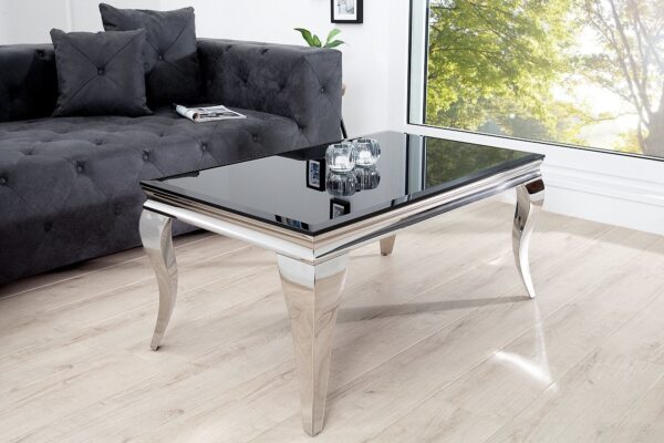 MODERN BAROCK fekete dohányzóasztal 100cm MODERN BAROCK fekete dohányzóasztal 100cm