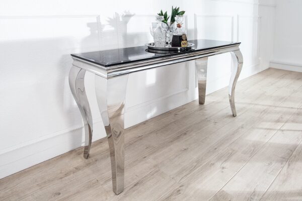 MODERN BAROCK fekete konzolasztal 140 cm MODERN BAROCK fekete konzolasztal 140 cm