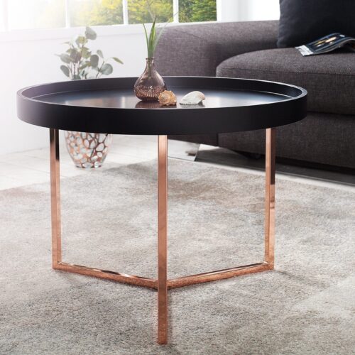 MODUL fekete réz dohányzóasztal 60 cm MODUL fekete réz dohányzóasztal 60 cm