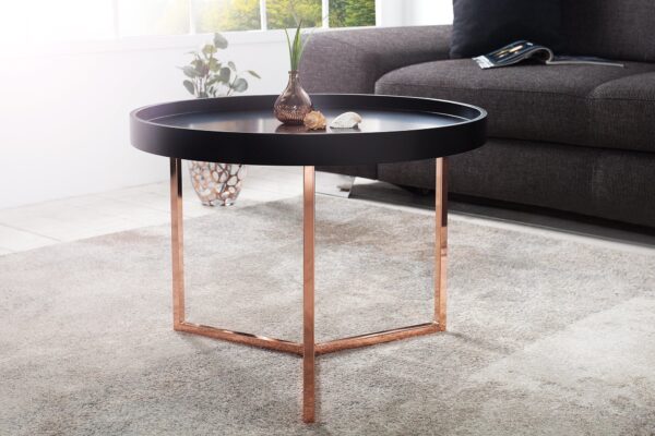 MODUL fekete réz dohányzóasztal 60 cm MODUL fekete réz dohányzóasztal 60 cm