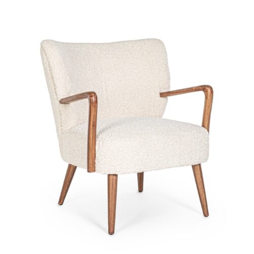 MORITZ fehér 100% polyester fotel MORITZ fehér 100% polyester fotel