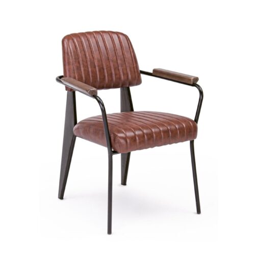 NELLY vintage sötét narancssárga szék karfával NELLY vintage sötét narancssárga szék karfával