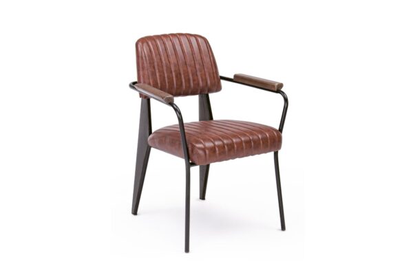 NELLY vintage sötét narancssárga szék karfával NELLY vintage sötét narancssárga szék karfával