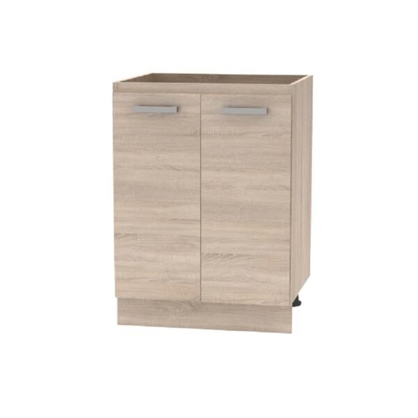 PLUS barna mdf alsó konyhaszekrény 60cm
