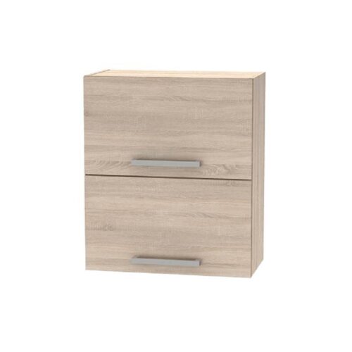 PLUS II barna mdf kétajtós felső konyhaszekrény 60cm