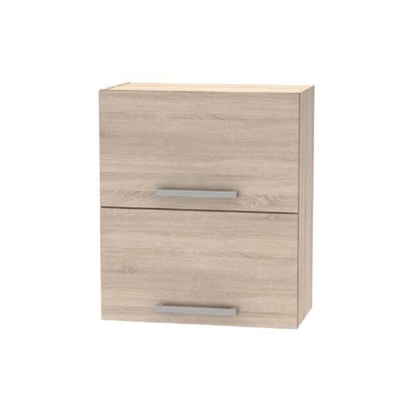 PLUS II barna mdf kétajtós felső konyhaszekrény 60cm