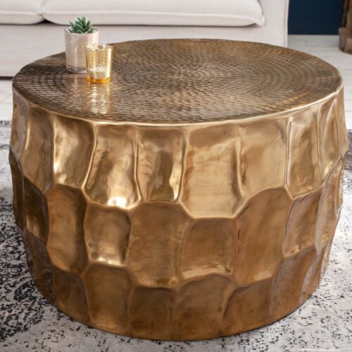 ORGANIC ORIENT arany alumínium dohányzóasztal 68cm ORGANIC ORIENT arany alumínium dohányzóasztal 68cm