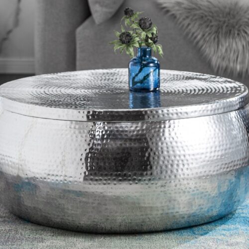 ORIENT STORAGE ezüst alumínium dohányzóasztal 70cm ORIENT STORAGE ezüst alumínium dohányzóasztal 70cm