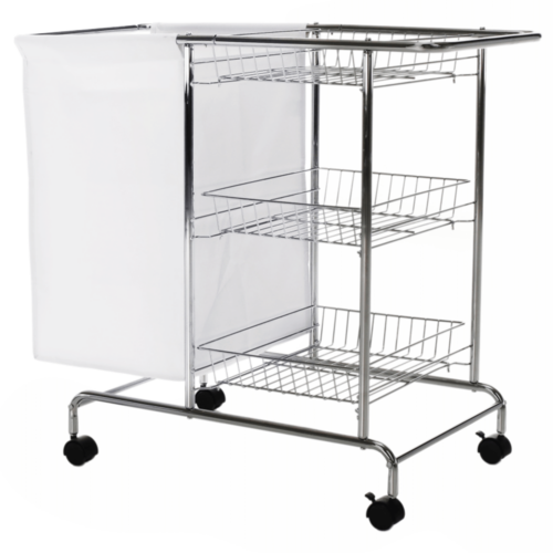 Szennyeskosár polccal