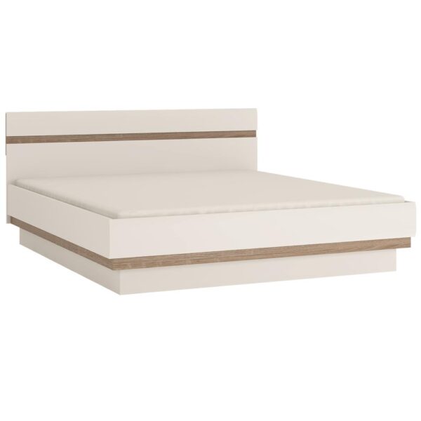LYNATET fehér mdf ágy LYNATET fehér mdf ágy