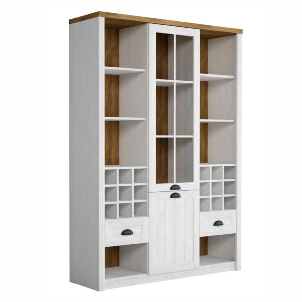 PROVANCE törtfehér mdf vitrin PROVANCE törtfehér mdf vitrin
