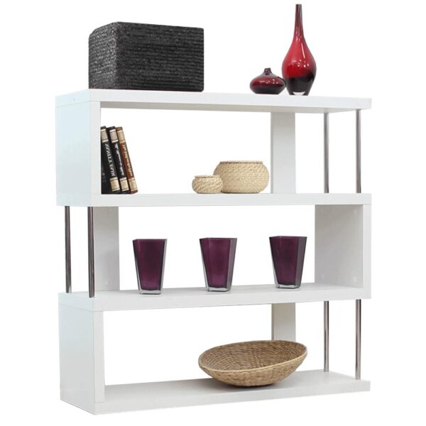 BENITO fehér mdf könyvespolc