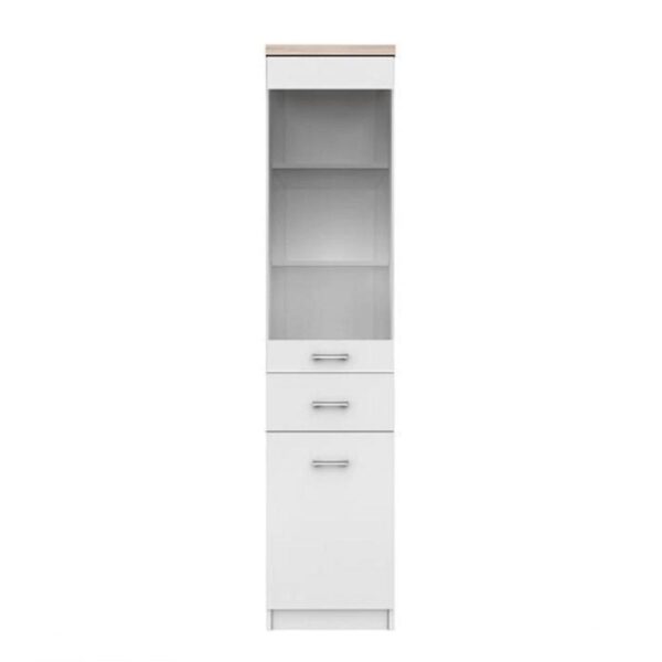 TOPTY II fehér mdf vitrin TOPTY II fehér mdf vitrin