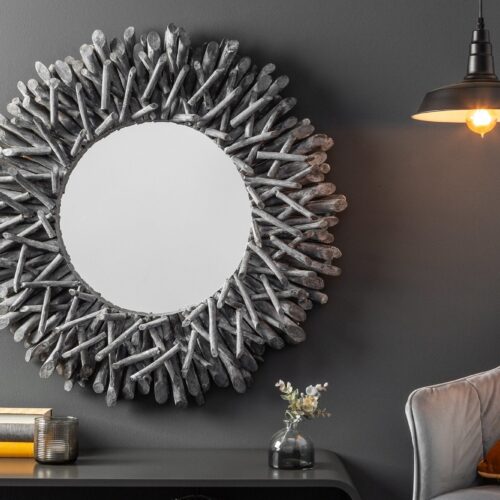 RIVERSIDE szürke uszadékfa tükör 80cm RIVERSIDE szürke uszadékfa tükör 80cm