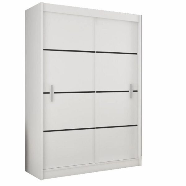 MERINA fehér mdf tolóajtós szekrény 150cm