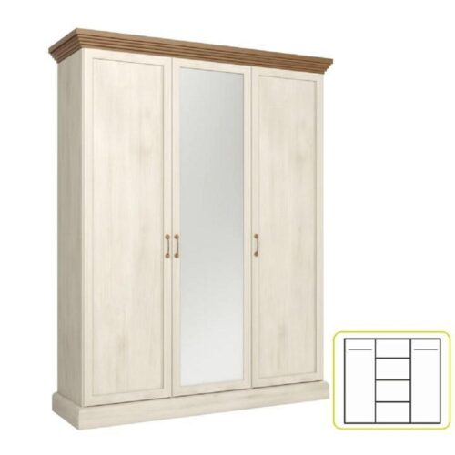 ROYAL III fehér mdf szekrény ROYAL III fehér mdf szekrény