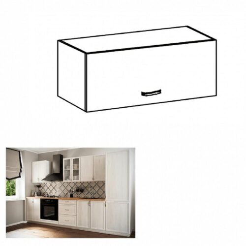 SICILIA D fehér mdf felső konyhaszekrény 80cm SICILIA D fehér mdf felső konyhaszekrény 80cm