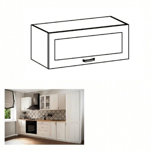 SICILIA E fehér mdf felső konyhaszekrény 80cm SICILIA E fehér mdf felső konyhaszekrény 80cm